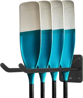 Antidious Kayak Paddles Storage Rack, Garage Metal Oars holder for up to 6 paddles Storage with Non-scratch Grip