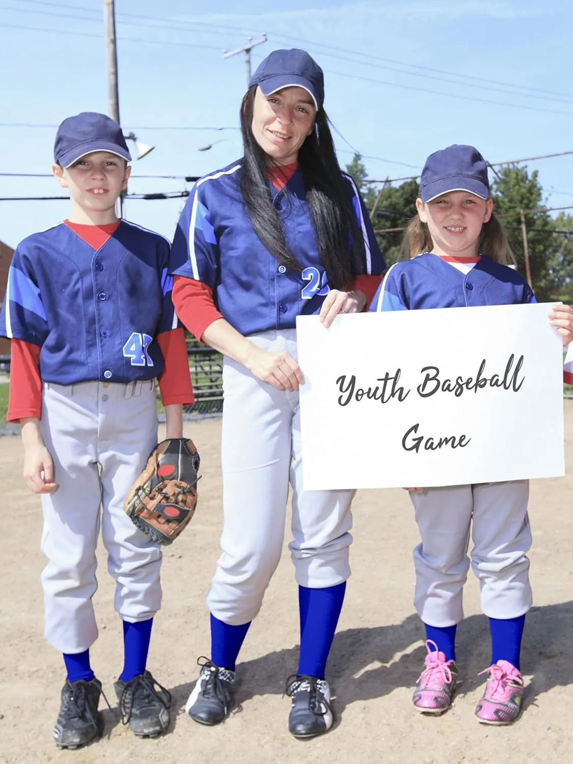 Baseball Socks and Belt Combo Set Cotton Boys Adjustable Baseball Softball Socks and Belt for Boys Girls