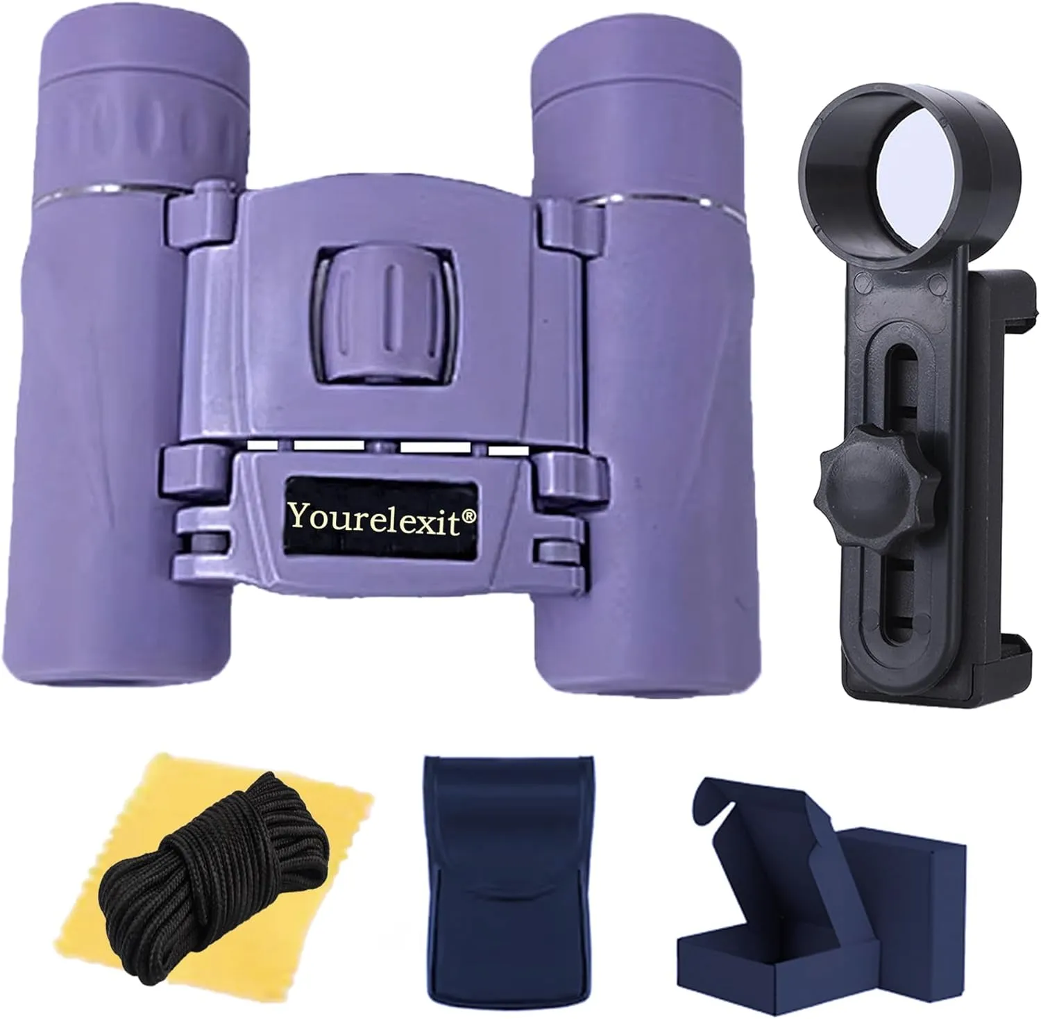 Binoculars with Phone Adapter for Adults, Compact Pocket Travel Binocular for Bird Watching Concert Theater Opera High Powered Electronics Cruise Ship Essentials Norwegian Alaska Hiking Camping Gear