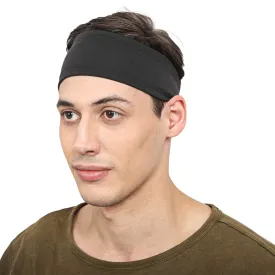 BISMAADH Mens Headband - Running Sweat Head Bands for all Sports- Athletic Sweatbands for Workout,Exercise, Yoga, Cricket, Football - Ultimate Performance Stretch & Moisture Wicking Headband Pack of 1