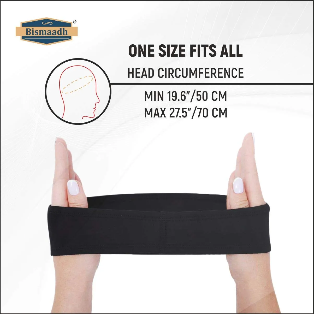 BISMAADH Mens Headband - Running Sweat Head Bands for all Sports- Athletic Sweatbands for Workout,Exercise, Yoga, Cricket, Football - Ultimate Performance Stretch & Moisture Wicking Headband Pack of 1