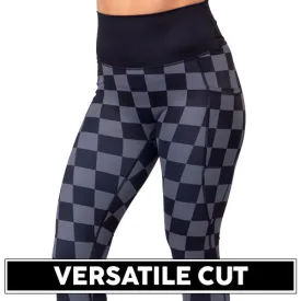 Black Checkers Leggings