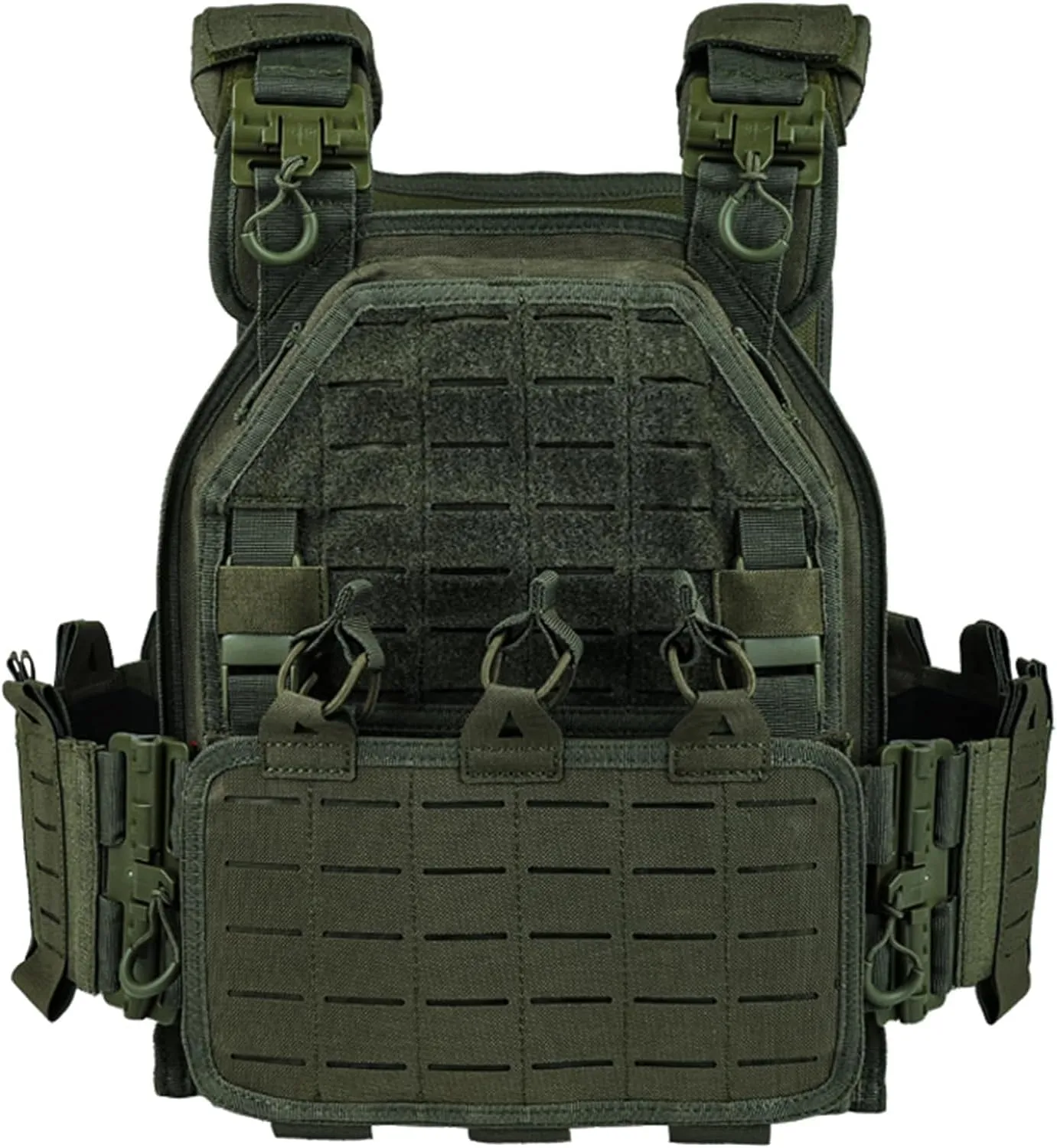 BOMTURN Tactical Vest for Men Quick Release Laser-Cutting Modular Vest for Outdoor