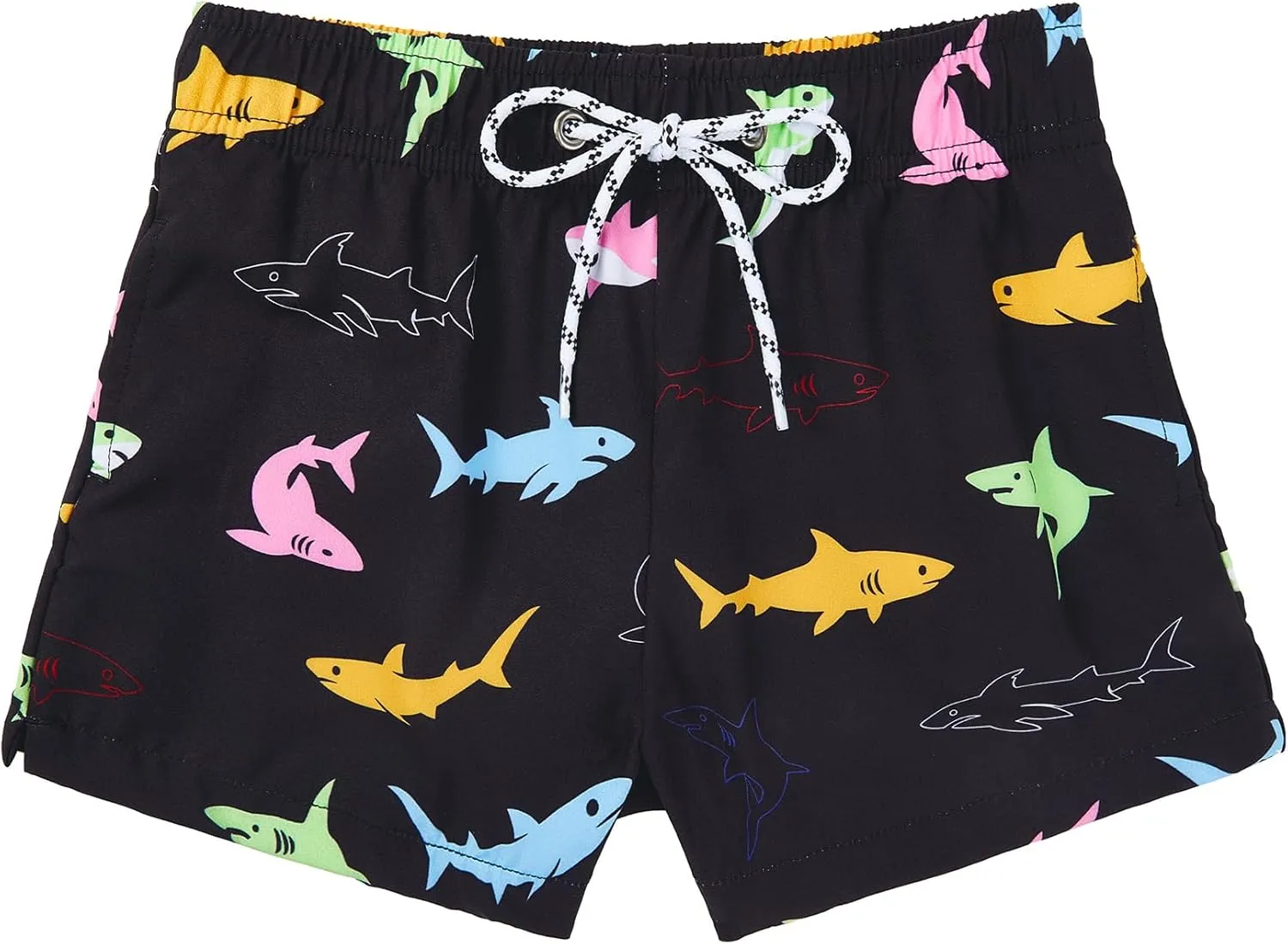 CULACCINO Boys Swim Trunks Boxer Brief Liner Anti Chafe Toddler Swim Shorts Boy Bathing Suit with Compression Liner 2-16T