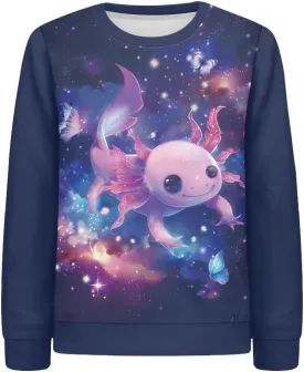 Girls Boys Sweatshirt Trendy Fall Outfit Kids Comfy Sweaters Pullover Tops 6-14 Years Old