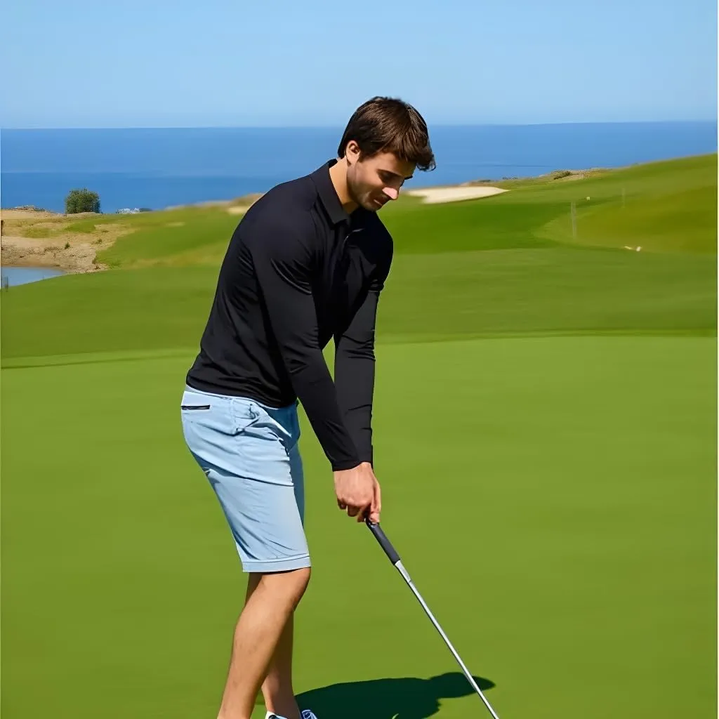 INGEAR Men's Polo Shirt Quick Dry Athletic Golf Tennis Performance Long Sleeve - Casual Office Uniform Wear ??Activewear
