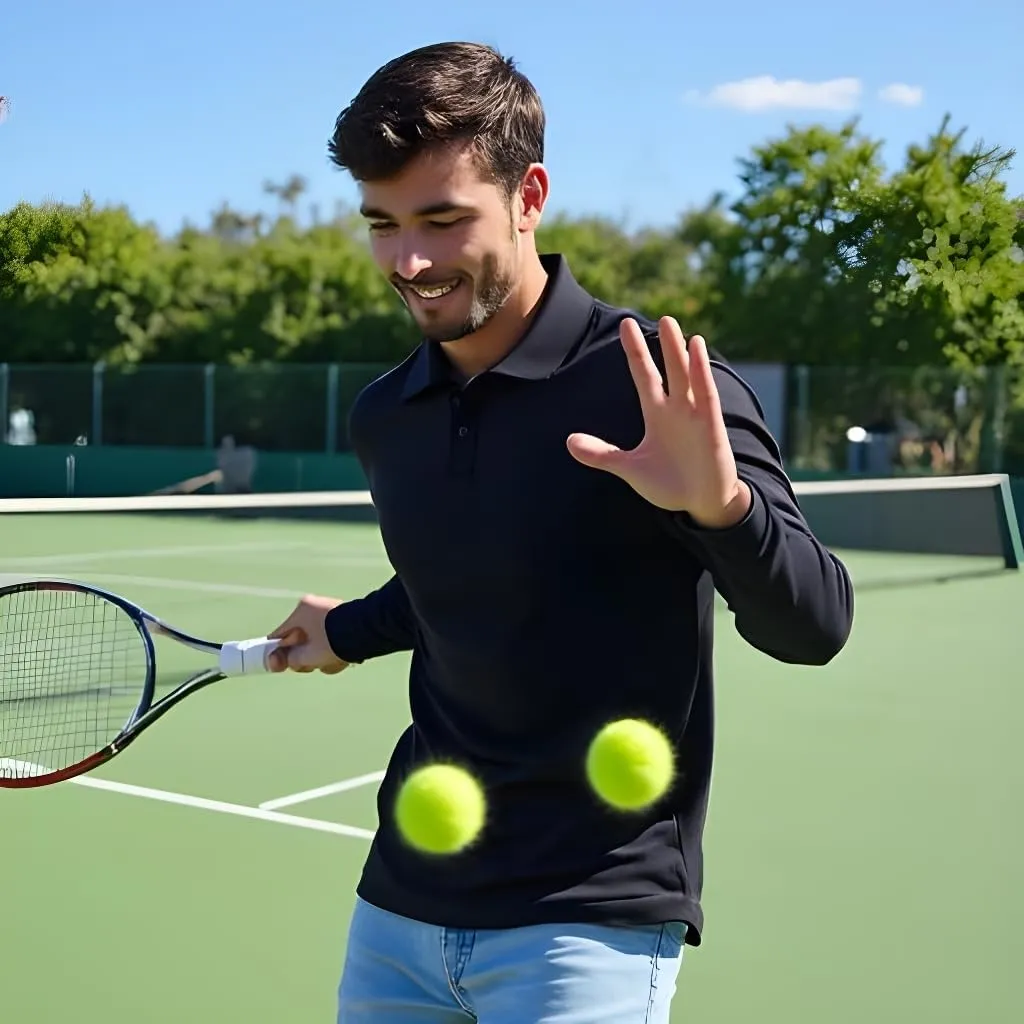 INGEAR Men's Polo Shirt Quick Dry Athletic Golf Tennis Performance Long Sleeve - Casual Office Uniform Wear ??Activewear