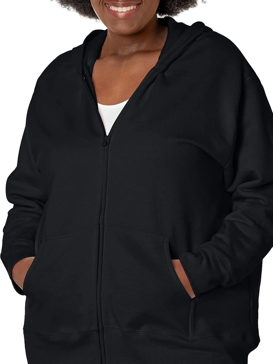 Just My Size Women's Ecosmart Fullzip Fleece Hoodie