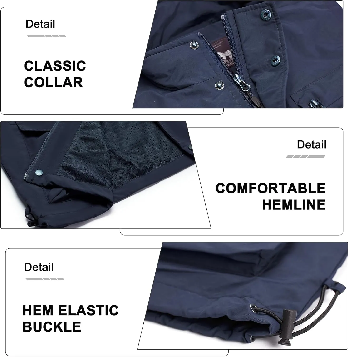 MANLUODANNI Men's Casual Vest Fishing Safari Travel Outdoor Work Photo Vests with Multi Pockets