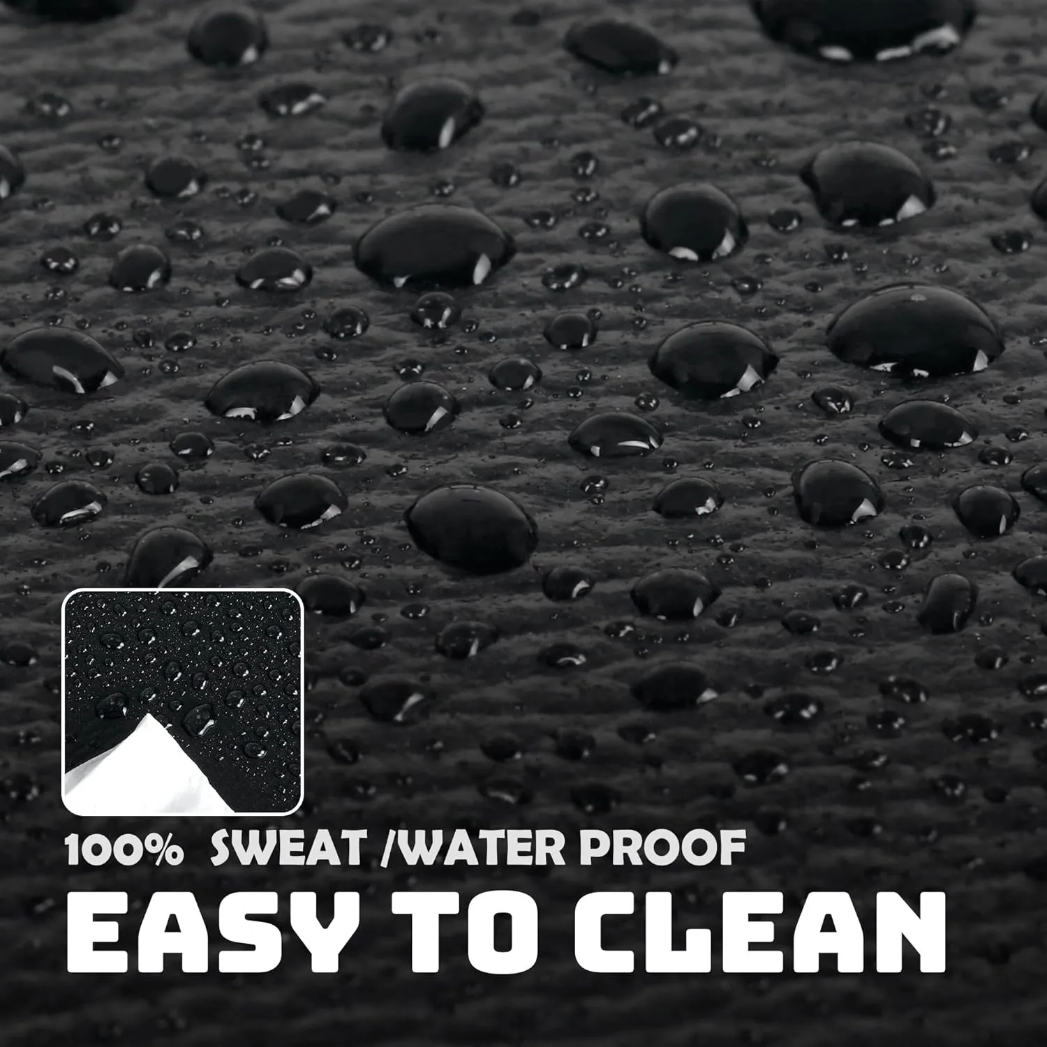 Peloton Bike Mat | 6mm Thick, Non-Slip Sweat-Proof Exercise Mat for Hardwood or Carpet, Treadmill/Stationary Spin Bike