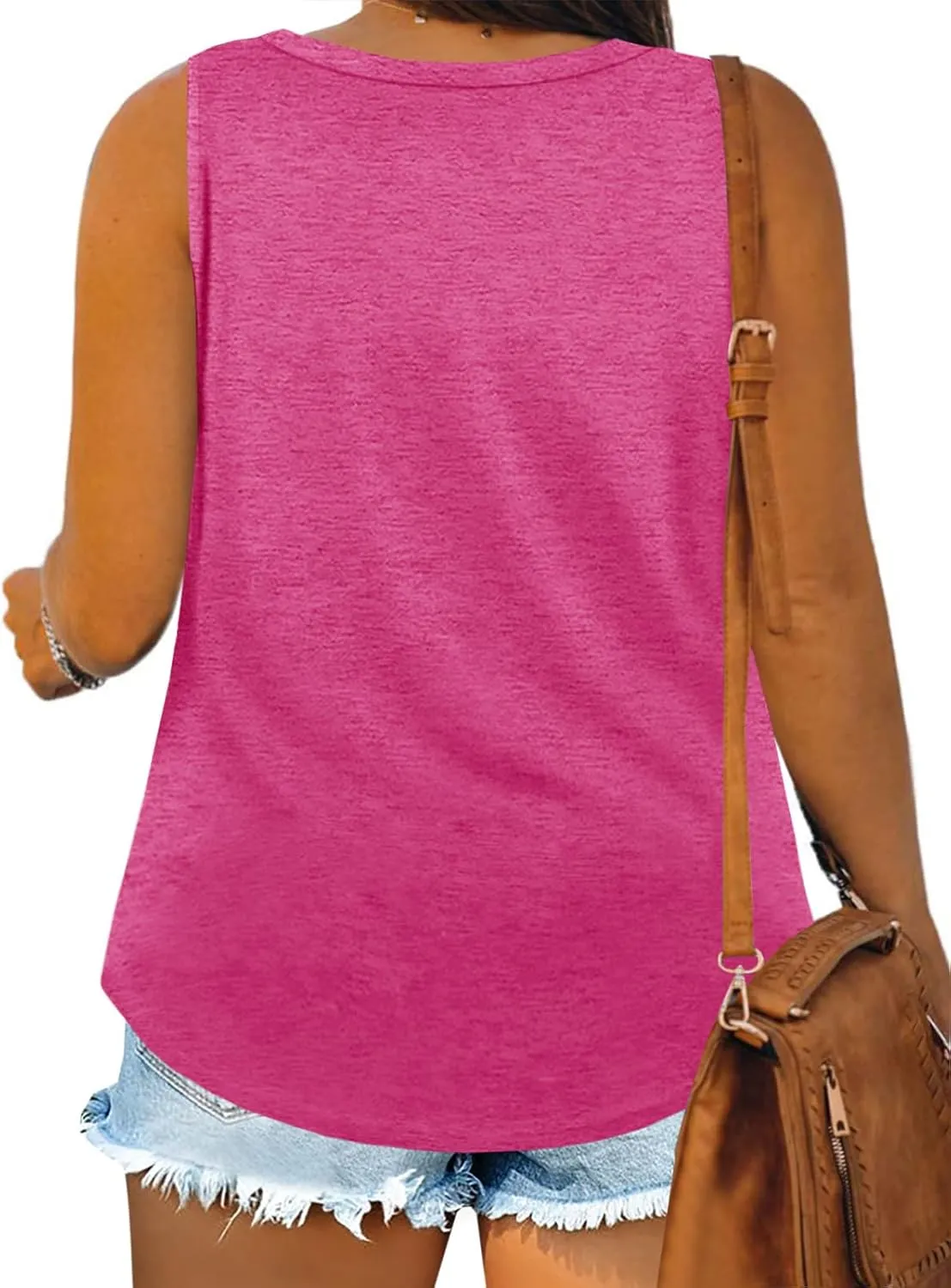 Plus Size Tank Tops for Women Summer Sleeveless Scoop Neck T-Shirts Tops Casual Tees Tunics Shirts