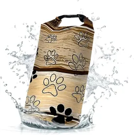 Waterproof Dry Bag,Roll Top Retro Rustic Barn Wood Small Waterproof Backpack 5L/10L/20L Floating and Lightweight Bags for Kayaking, Boating, Fishing, Swimming and Camping